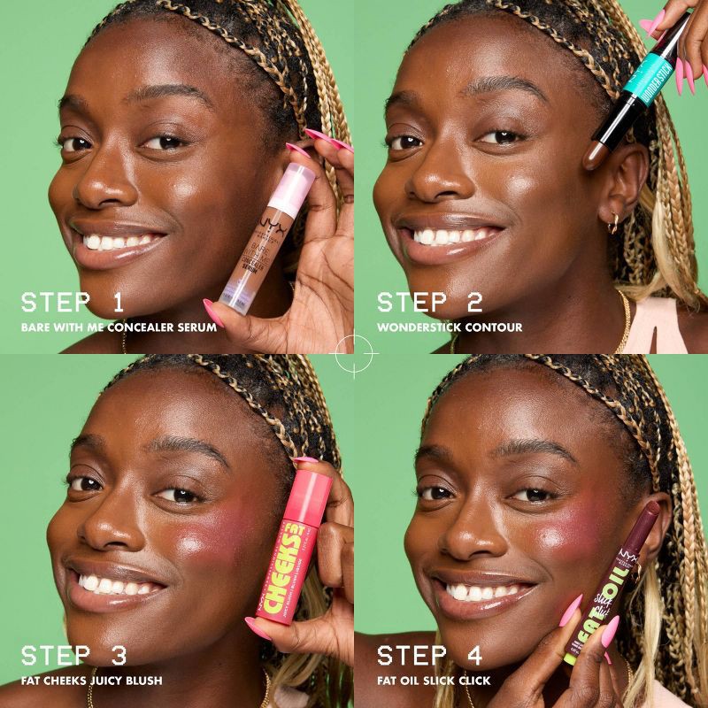 slide 8 of 10, NYX Professional Makeup Fat Cheeks Juicy Liquid Blush - Guava Gush - 0.27 fl oz, 0.27 fl oz