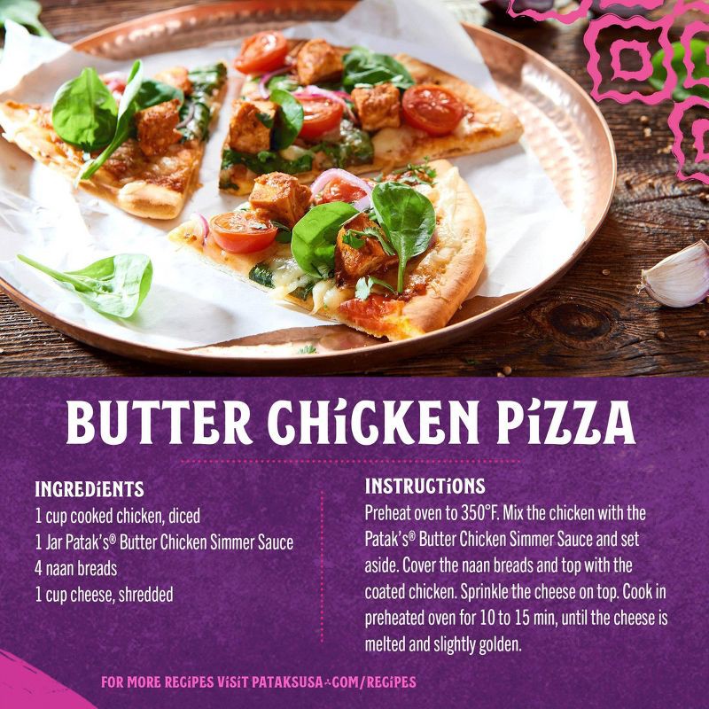 slide 4 of 6, Patak's Less Fat Butter Chicken Cooking Sauce - 15oz, 15 oz