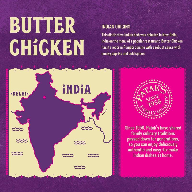 slide 6 of 6, Patak's Less Fat Butter Chicken Cooking Sauce - 15oz, 15 oz