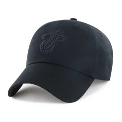 NBA Miami Heat Black Tonal Clean Up Baseball Hat
