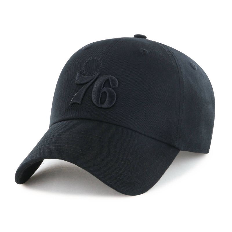 slide 1 of 2, NBA Philadelphia 76ers Black Tonal Clean Up Baseball Hat, 1 ct