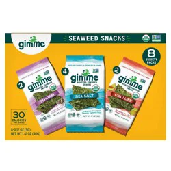 Gimme Variety Pack Roasted Seaweed Snacks - 1.41oz/8ct