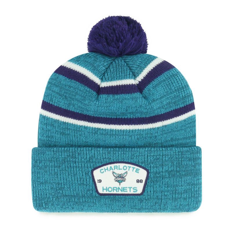slide 1 of 2, NBA Charlotte Hornets Couliour Knit Beanie with Pom, 1 ct