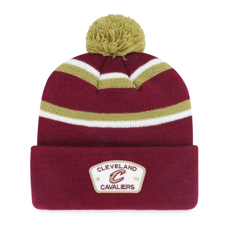 slide 1 of 2, NBA Cleveland Cavaliers Couliour Knit Beanie with Pom, 1 ct