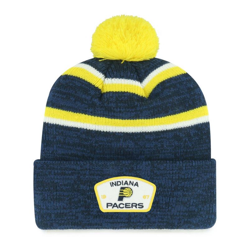 slide 1 of 2, NBA Indiana Pacers Couliour Knit Beanie with Pom, 1 ct
