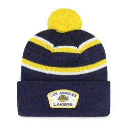NBA Los Angeles Lakers Couliour Knit Beanie with Pom