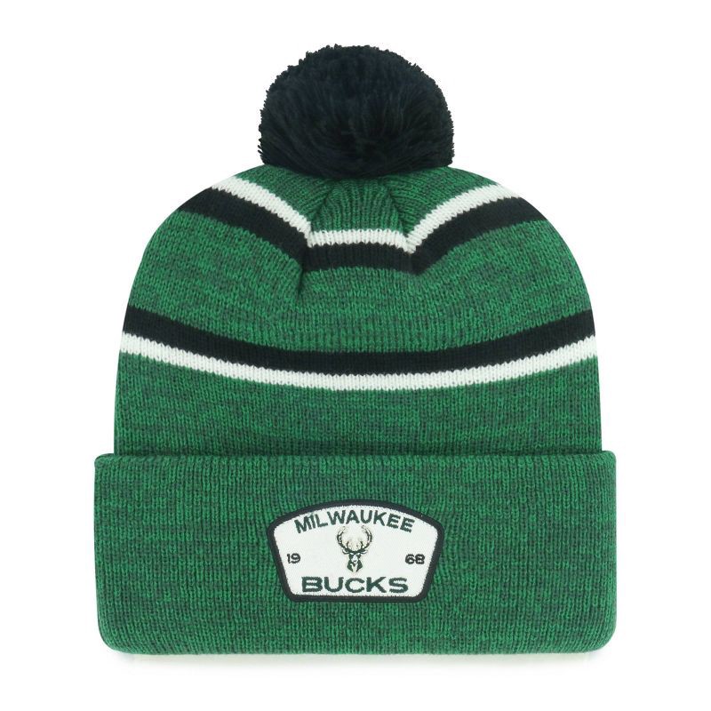 slide 1 of 2, NBA Milwaukee Bucks Couliour Knit Beanie with Pom, 1 ct