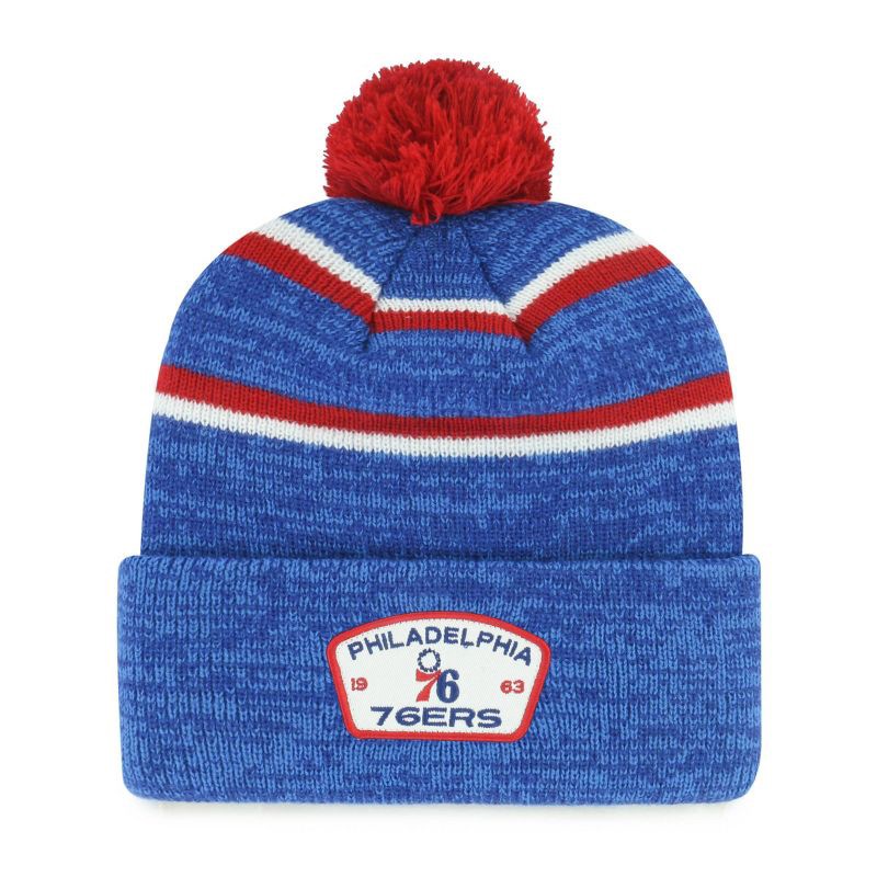 slide 1 of 2, NBA Philadelphia 76ers Couliour Knit Beanie with Pom, 1 ct