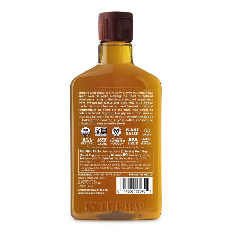 slide 2 of 4, In The Raw Organic Light Agave Nectar Sugar Substitute - 18.5oz, 18.5 oz