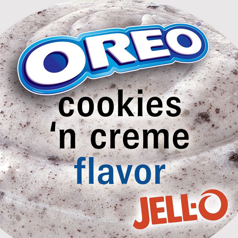 slide 4 of 9, JELL-O Oreo Cookies 'n Creme Instant Pudding & Pie Filling Mix - 4.2oz, 4.2 oz
