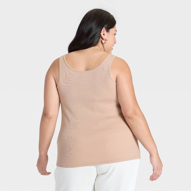 slide 2 of 3, Women's Slim Fit Layered Tank Top - A New Day™ Pink XXL, 1 ct