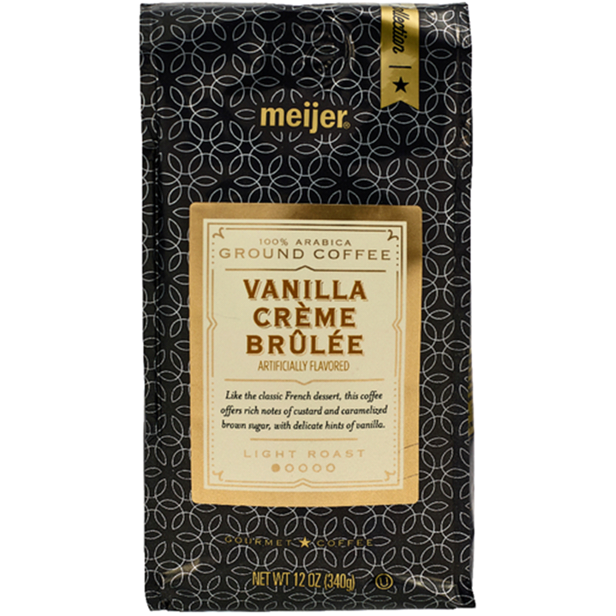 slide 1 of 1, Meijer Gold Premium Ground Coffee, Vanilla Creme Brulee, 12 oz