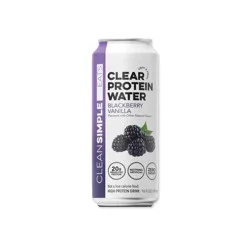 Clean Simple Eats Clear Protein Water Blackberry Vanilla - 16 fl oz Can
