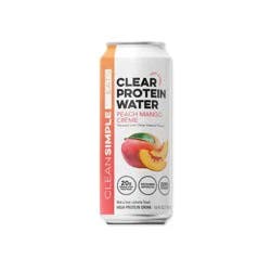 Clean Simple Eats Clear Protein Water Peach Mango Creme - 16 fl oz Can