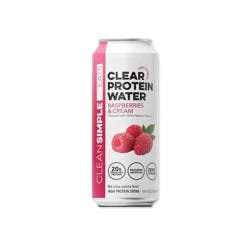 Clean Simple Eats Clear Protein Water Raspberries & Cream - 16 fl oz Can