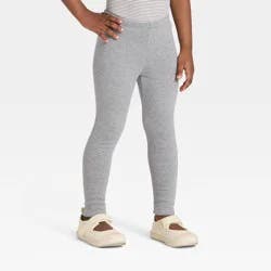Toddler Girls' Cozy Leggings - Cat & Jack™ Heather Gray 4T