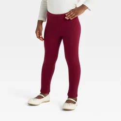 Toddler Girls' Cozy Leggings - Cat & Jack™ Burgundy 5T