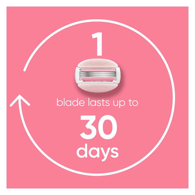 slide 5 of 9, Venus ComfortGlide White Tea Women's Razor Handle, 5 Razor Blade Refills and Shower Holder, 1 ct