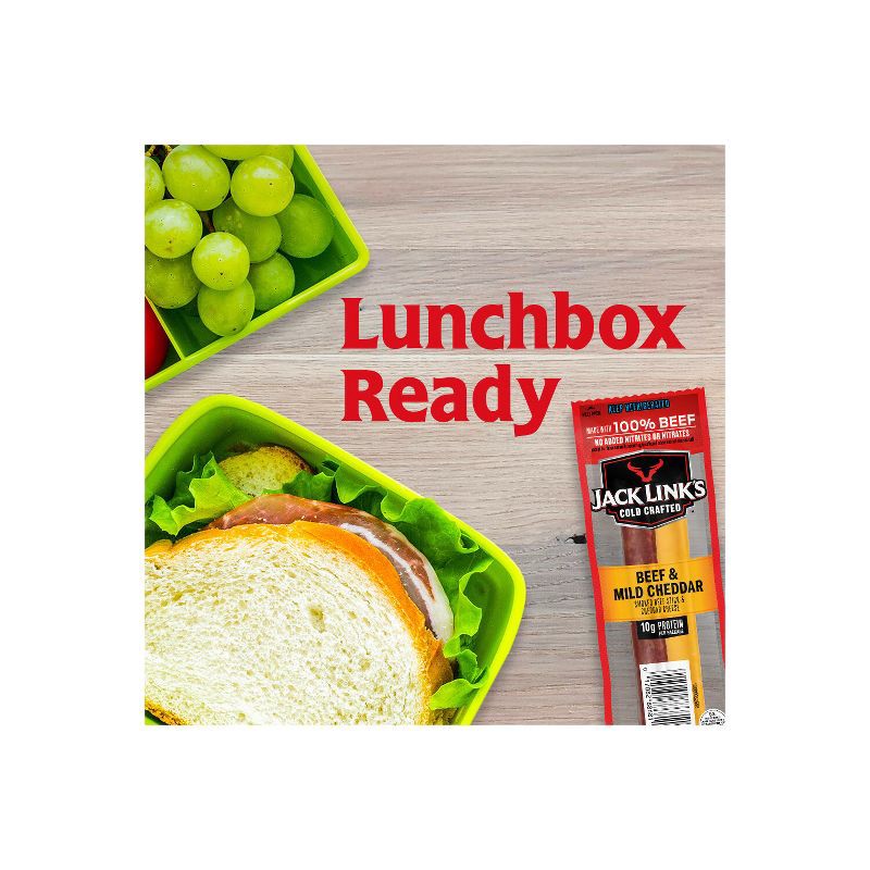 slide 8 of 10, Jack Link's Cold Crafted Beef and Cheddar Cheese - 12oz/8ct, 8 ct; 12 oz