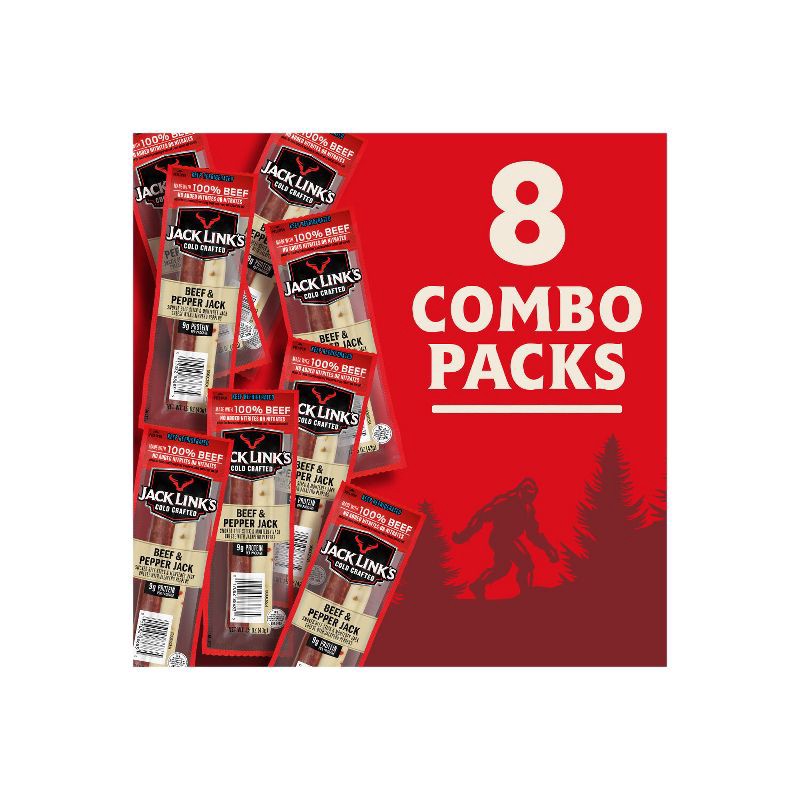 slide 9 of 9, Jack Link's Cold Crafted Beef and Pepper Jack Cheese - 12oz/8ct, 8 ct; 12 oz