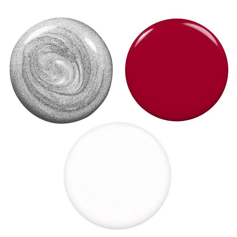 slide 3 of 9, essie candy cane chrome mini nail polish set Vegan Nail Polish Trio - 3pc, 3 ct