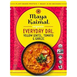 MAYA KAIMAL Yellow Lentil Tomato and Garlic Everyday Dal - 10oz