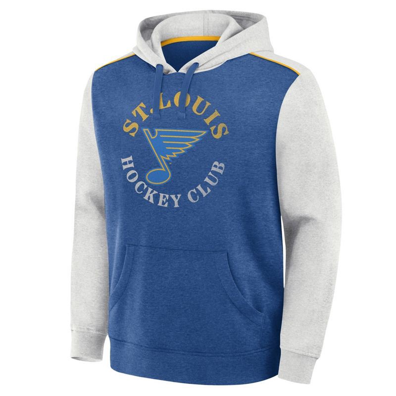 slide 1 of 3, NHL St. Louis Blues Men's Oatmeal Hooded Sweatshirt - S, 1 ct