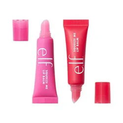 e.l.f. Squeeze Me More Lip Balm Duo - Cherry & Bubblegum - 2ct: Moisturizing, Vegan, Sheer Finish, Paraben-Free
