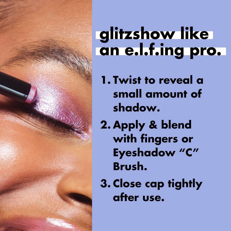 slide 6 of 9, e.l.f. Glitzshow Shadow Stick - Prismaddict - 0.12oz, 0.12 oz