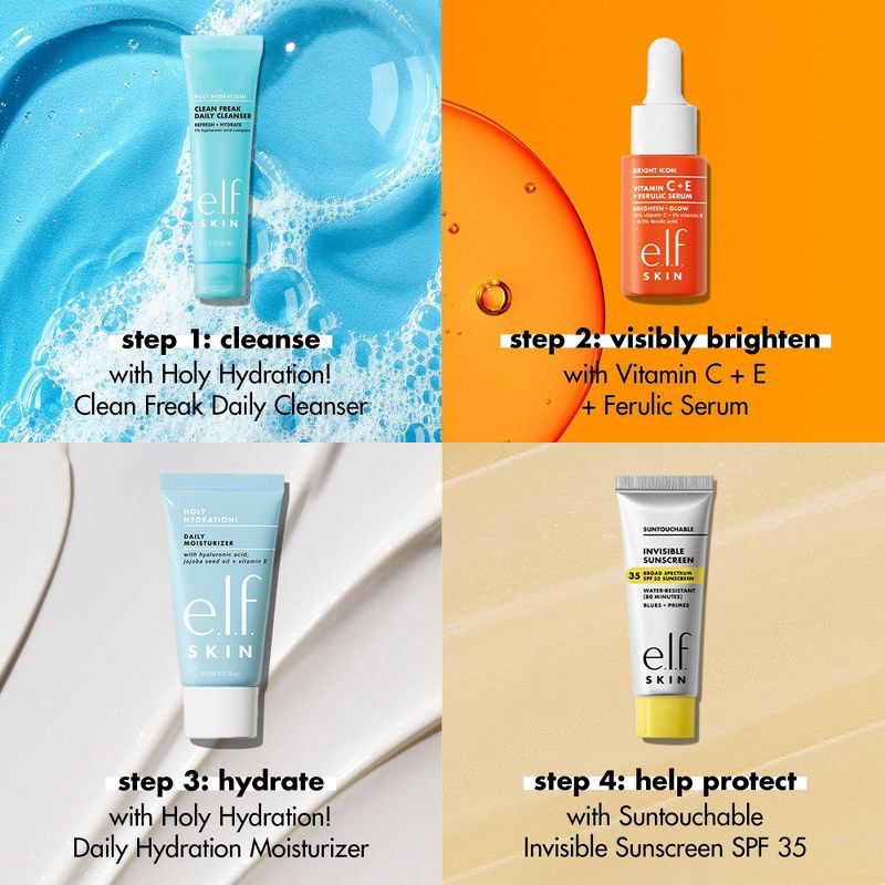 slide 7 of 10, e.l.f. SKIN Wake the e.l.f. Up! Skincare Holiday Gift Kit - 4ct, 4 ct