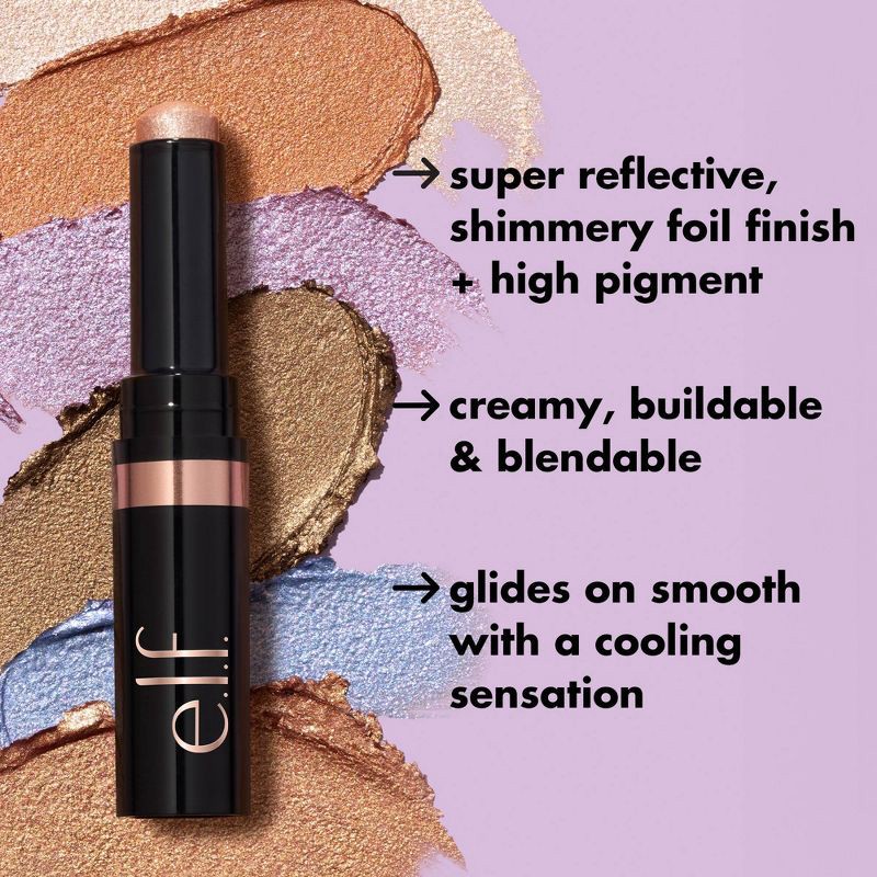 slide 3 of 9, e.l.f. Glitzshow Shadow Stick - So Gleamy - 0.12oz, 0.12 oz