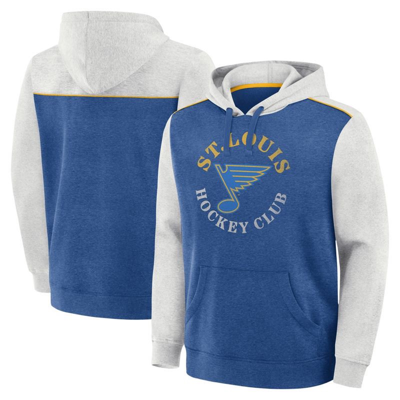 slide 3 of 3, NHL St. Louis Blues Men's Oatmeal Hooded Sweatshirt - M, 1 ct