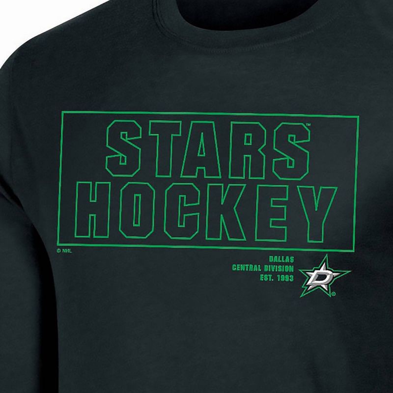 slide 3 of 3, NHL Dallas Stars Men's Long Sleeve Dark T-Shirt - M, 1 ct