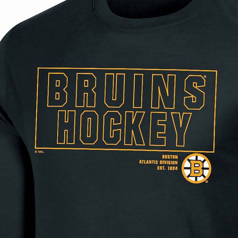 slide 3 of 3, NHL Boston Bruins Men's Long Sleeve Dark T-Shirt - XL, 1 ct