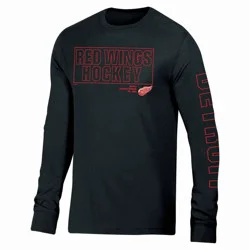 NHL Detroit Red Wings Men's Long Sleeve Dark T-Shirt - M