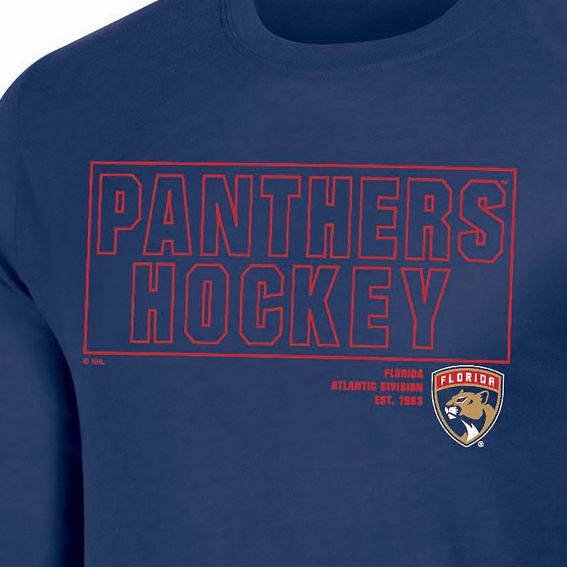 slide 3 of 3, NHL Florida Panthers Men's Long Sleeve Dark T-Shirt - XL, 1 ct