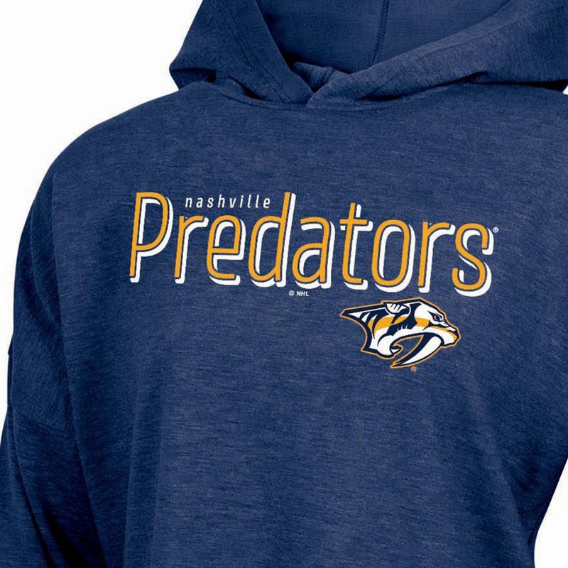 slide 3 of 3, NHL Nashville Predators Women's Dark Fleece Hooded Sweatshirt - XL, 1 ct