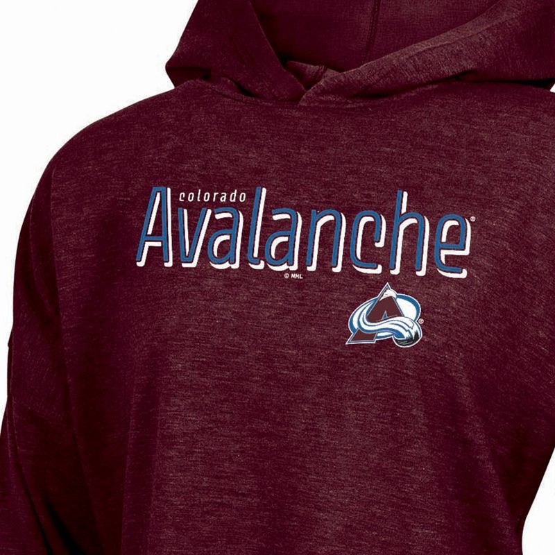 slide 3 of 3, NHL Colorado Avalanche Women's Dark Fleece Hooded Sweatshirt - XL, 1 ct