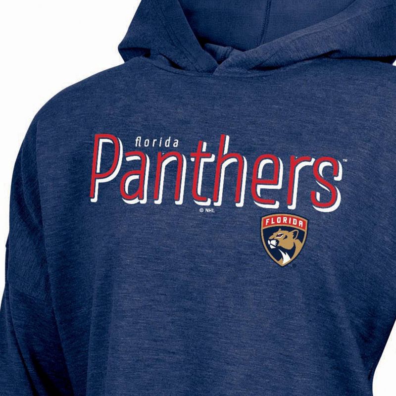 slide 3 of 3, NHL Florida Panthers Women's Dark Fleece Hooded Sweatshirt - S, 1 ct