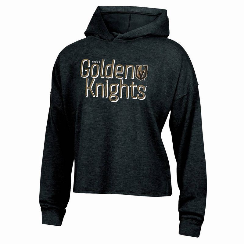 slide 1 of 3, NHL Vegas Golden Knights Women's Dark Fleece Hooded Sweatshirt - XL, 1 ct