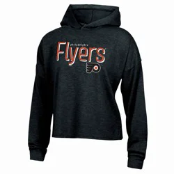 NHL Philadelphia Flyers Women's Dark Fleece Hooded Sweatshirt - S