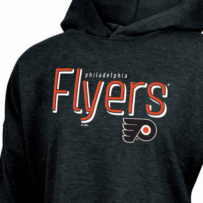 slide 3 of 3, NHL Philadelphia Flyers Women's Dark Fleece Hooded Sweatshirt - L, 1 ct