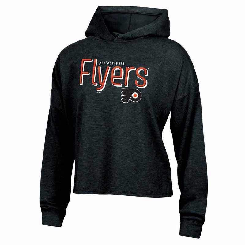 slide 1 of 3, NHL Philadelphia Flyers Women's Dark Fleece Hooded Sweatshirt - L, 1 ct
