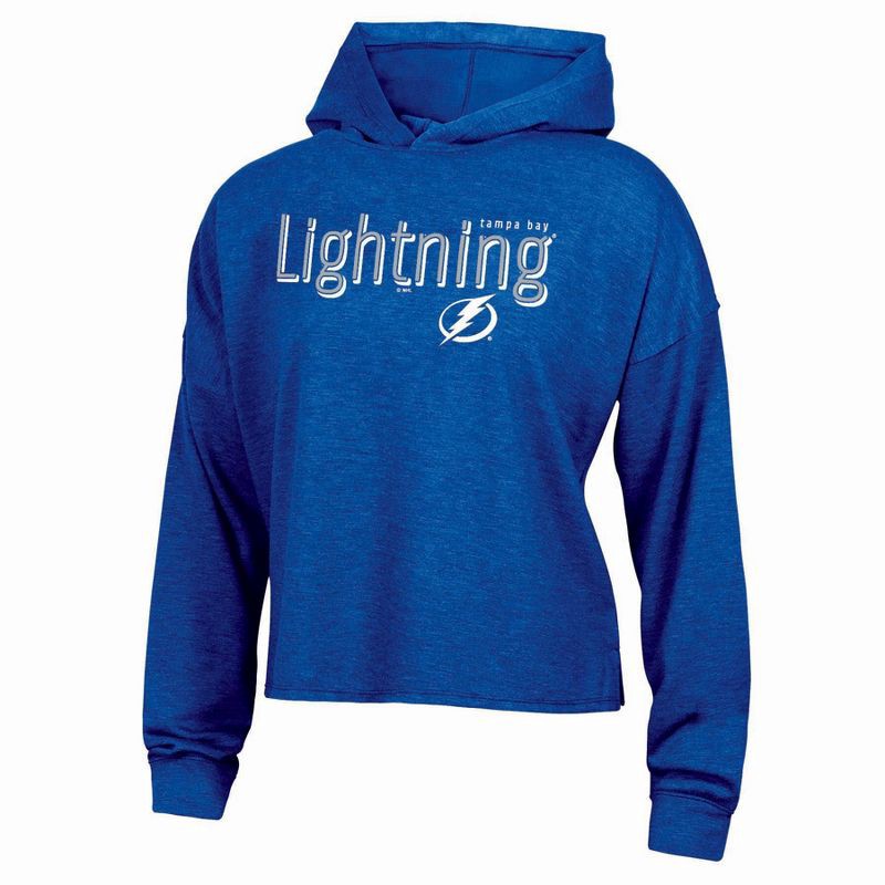 slide 1 of 3, NHL Tampa Bay Lightning Women's Dark Fleece Hooded Sweatshirt - M, 1 ct