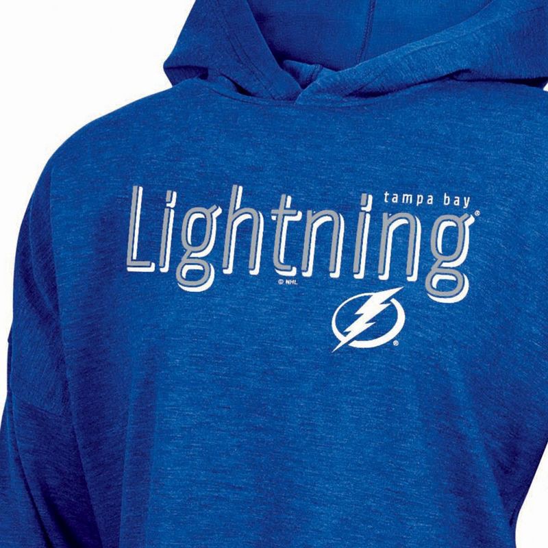 slide 3 of 3, NHL Tampa Bay Lightning Women's Dark Fleece Hooded Sweatshirt - XL, 1 ct