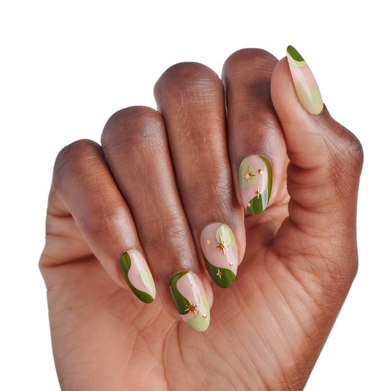 slide 3 of 11, KISS Products imPRESS Press-On Manicure No Glue Fake Nails - Shining - 33ct, 33 ct