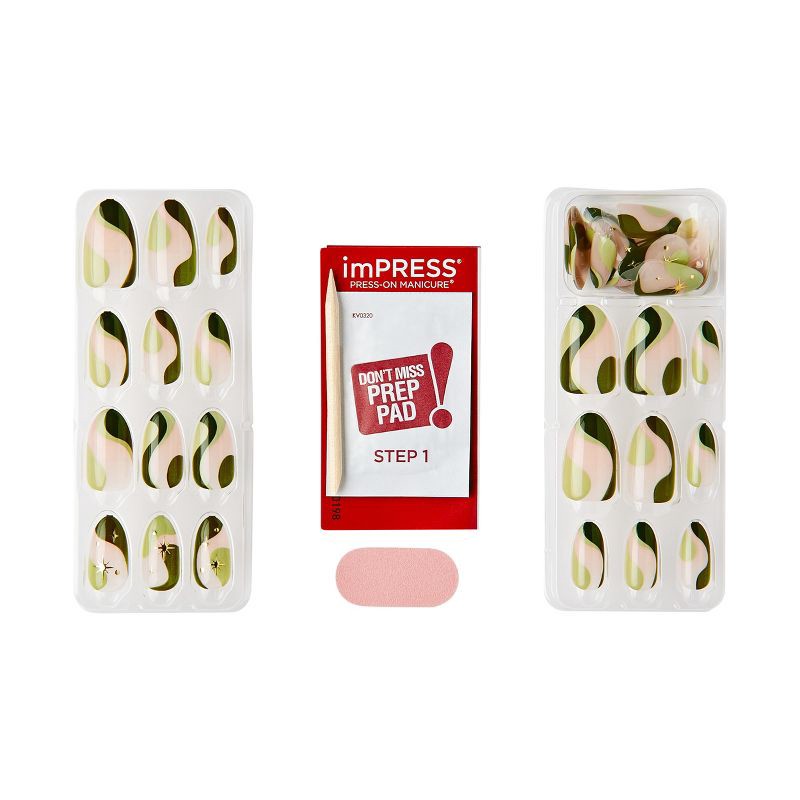 slide 7 of 11, KISS Products imPRESS Press-On Manicure No Glue Fake Nails - Shining - 33ct, 33 ct