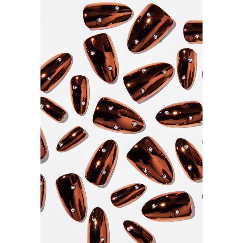 slide 5 of 7, Chillhouse Chill Tips Fake Nails - Design Studio - Rebel in a Dress - 24ct, 24 ct