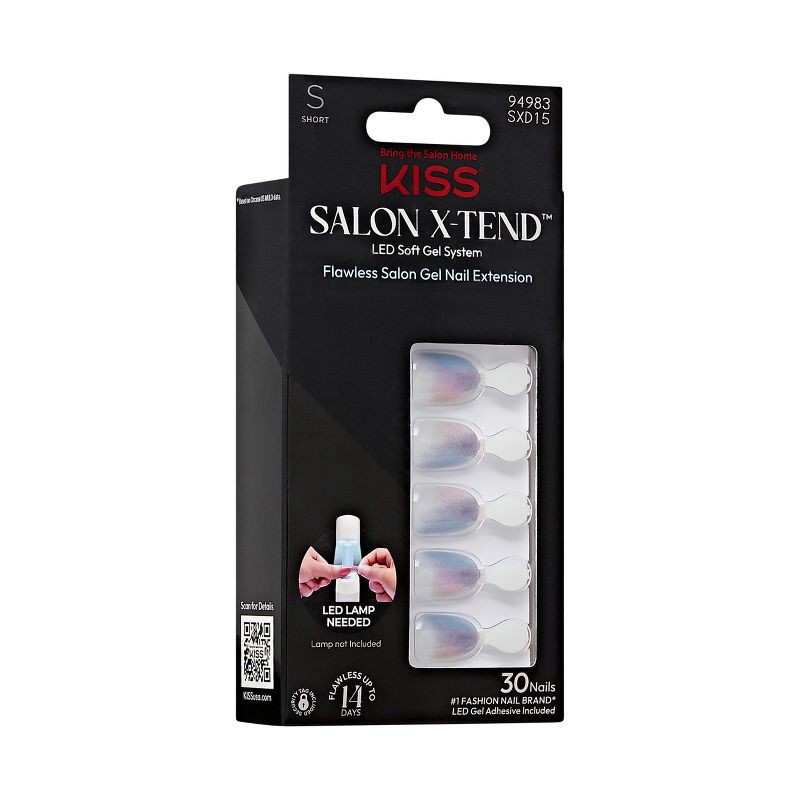 slide 8 of 10, KISS Products Salon X-tend Fake Nails - Changed - 33ct, 33 ct