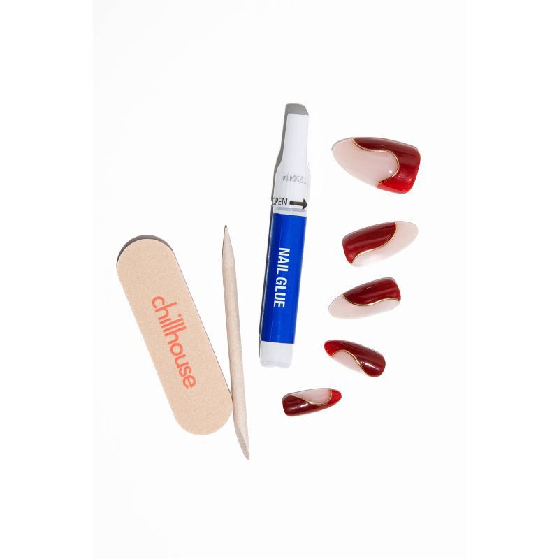 slide 9 of 9, Chillhouse Chill Tips Fake Nails - Design Studio - From the Archives - 24ct, 24 ct